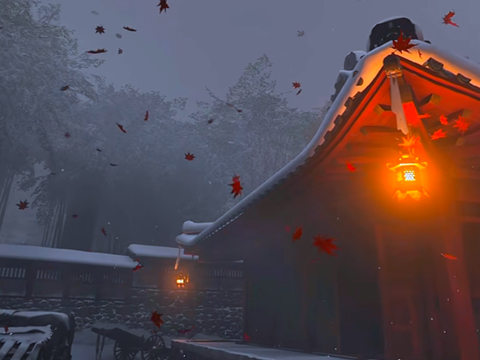 无人与我立黄昏